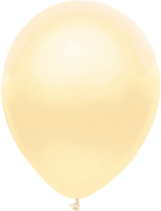 12" Pearl Ivory Latex Balloons 12ct