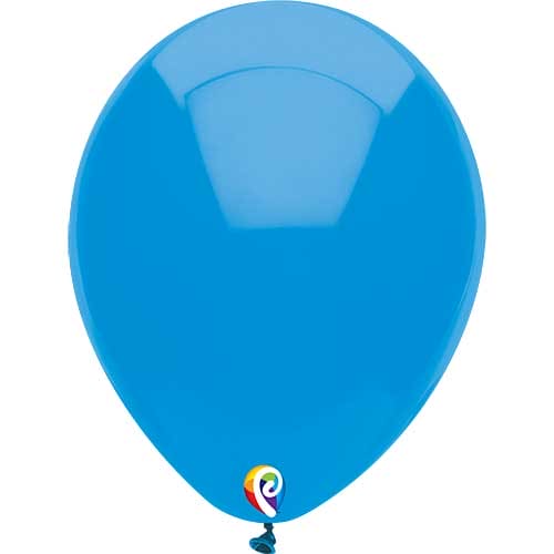 12" Pearl Ocean Blue Latex Balloons 12ct