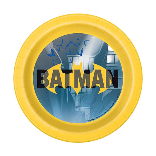 Batman 7in Round Luncheon Paper Plates 8ct