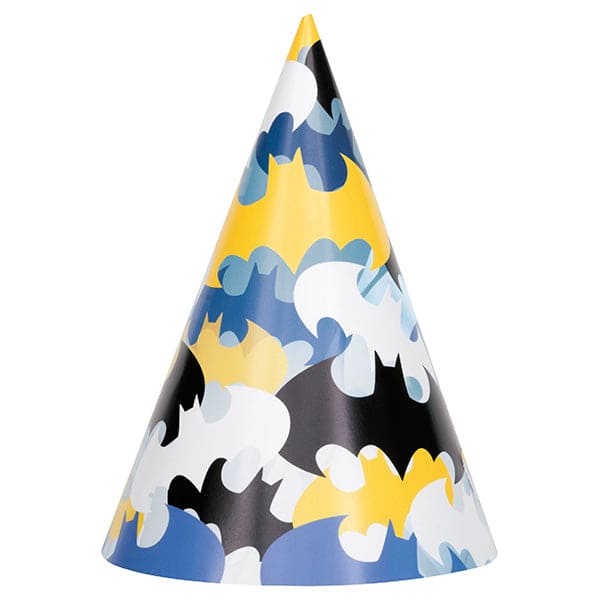Batman Party Paper Cone Hats 8ct