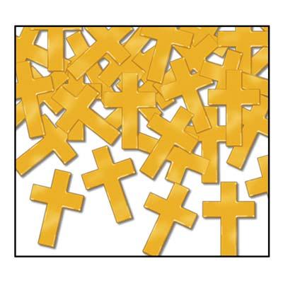 Gold Cross Foil Confetti Mix