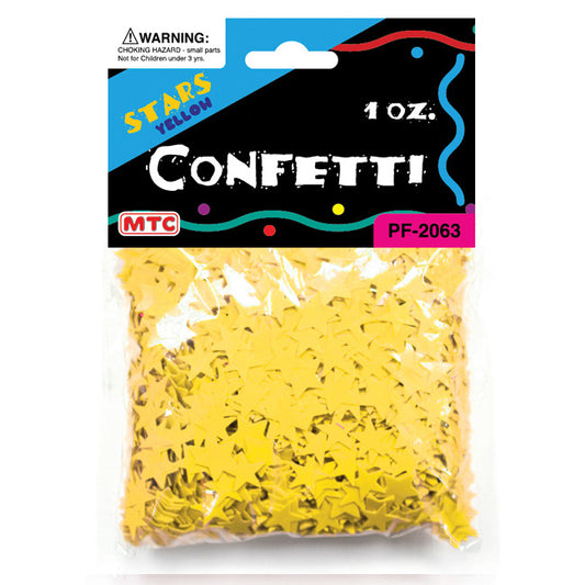 Star Confetti 1oz Yellow