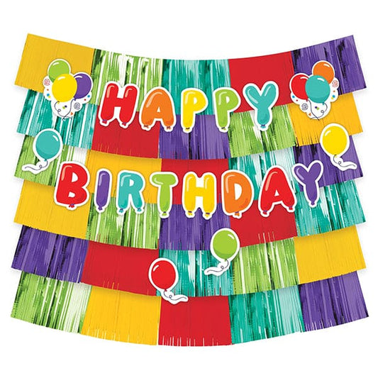 Birthday Celebration Backdrop Decorating Kit 6pcs