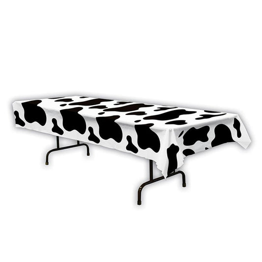 Cow Print 54 x 108in Plastic Table Cover