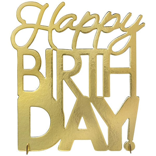 Golden Age Birthday Foil Centerpiece 5in x 14in