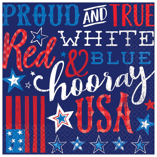 Proud & True Luncheon Napkins 36 Ct