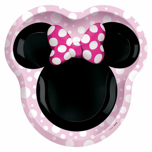 Minnie Mouse Forever 9in Shape Dinner Plate 8ct.