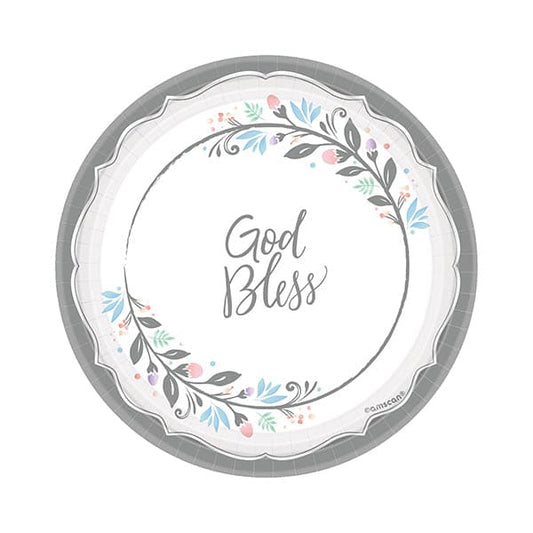 Holy Day 7in Round Luncheon Paper Plates 18ct