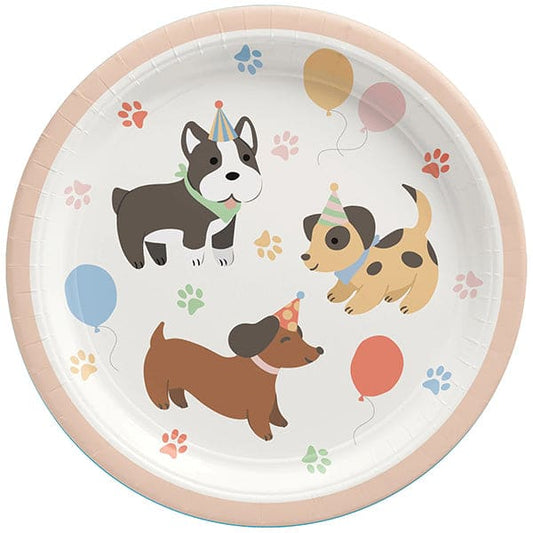 Pawsome Party 9in Round Dinner Paper Plates 8ct