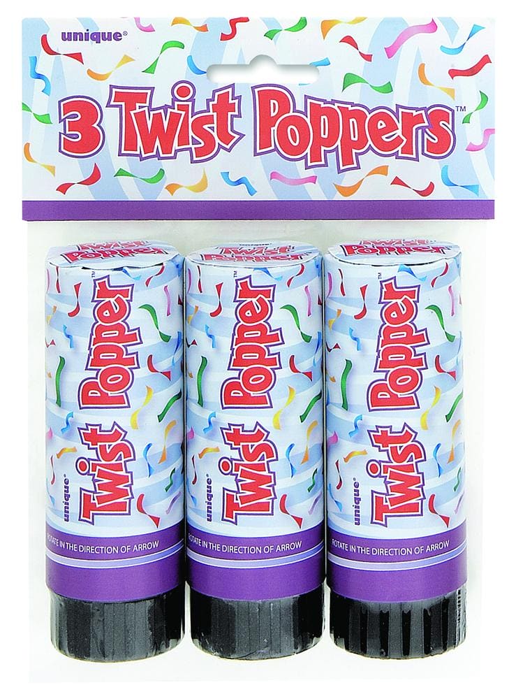 Twist 4in Poppers 3 Ct