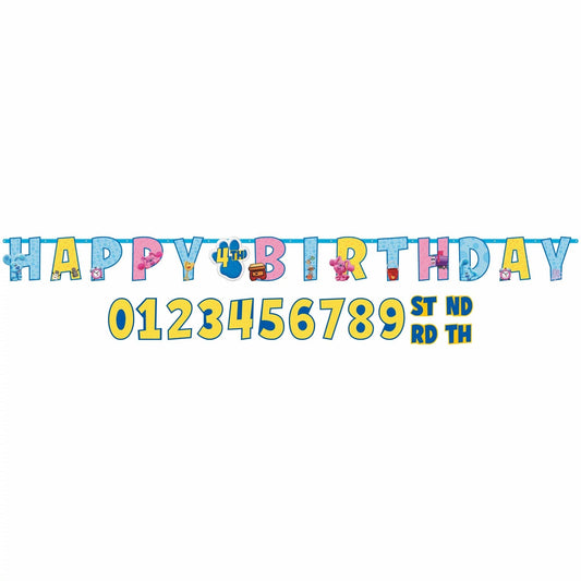 Blues Clues Jumbo Add An Age Letter Banner Kit 1ct