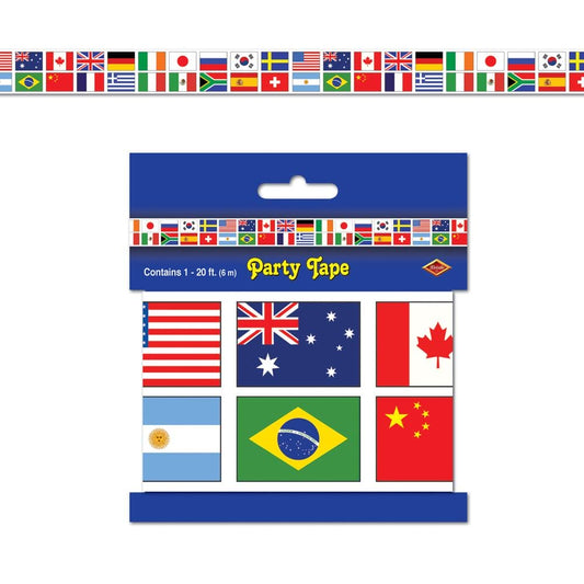 International Flags 20ft All-Weather Flag Party Tape