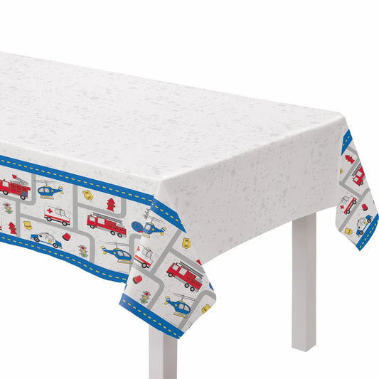 First Responders 54in x 96in Plastic Table Cover