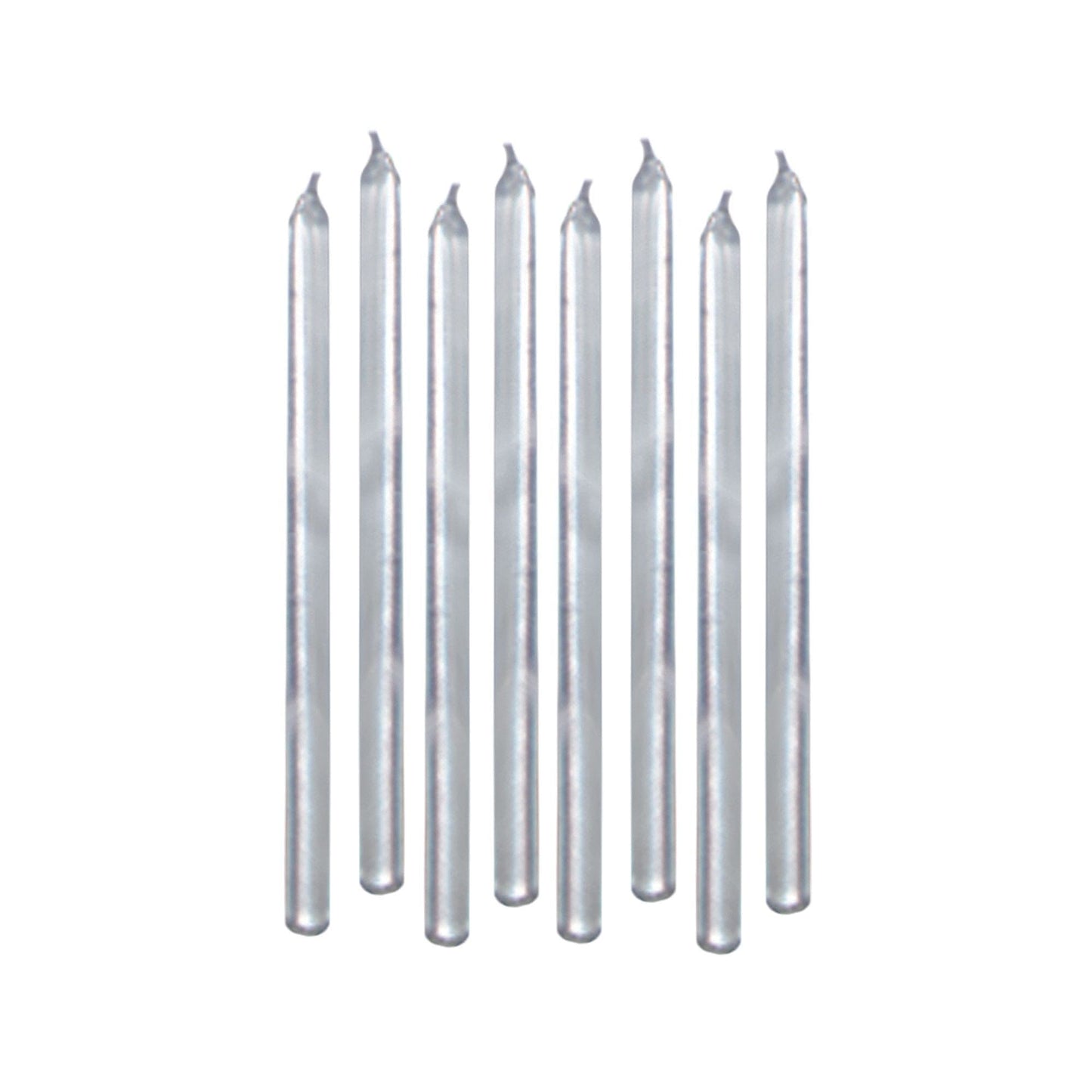 Silver Mini Taper Candles