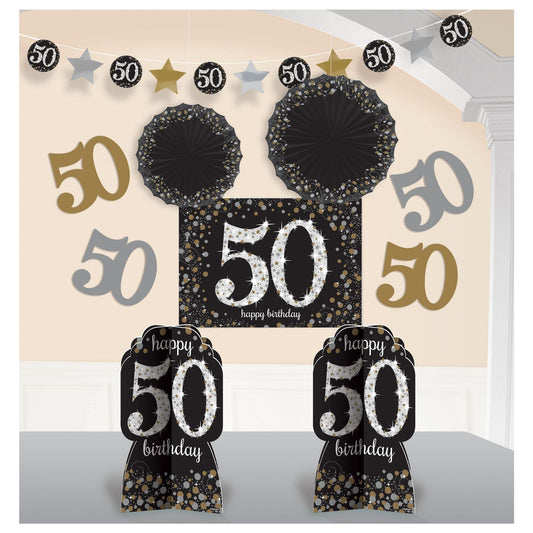 Sparkling Celebration 50th Room Decorating Kit