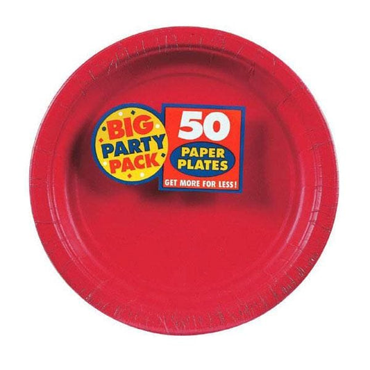 Apple Red Big Party 7in Pack Paper Plates