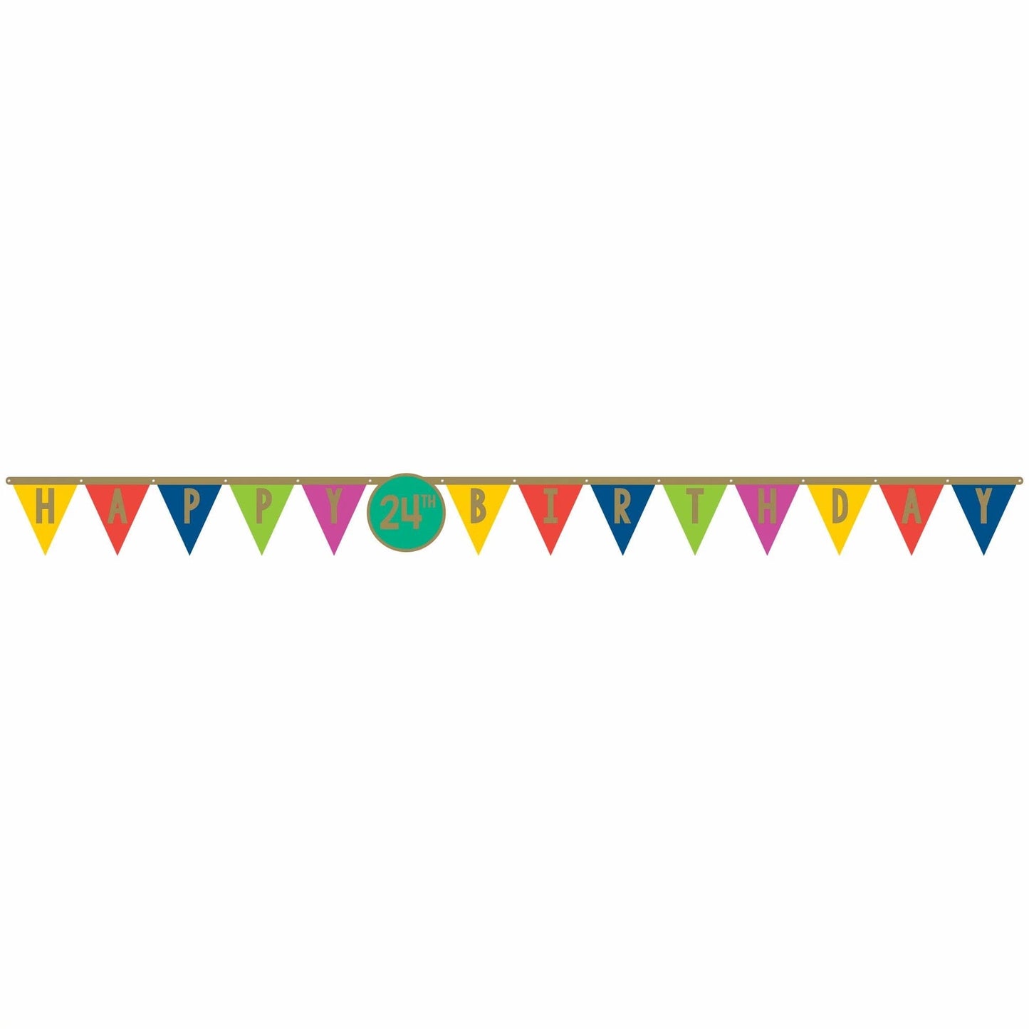 Happy Dots Jumbo Add Any Age 10 Letter Banner