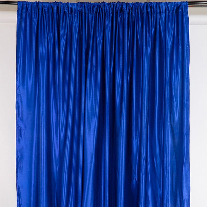 Satin Backdrop Curtain  Royal Blue 10ft x 10ft
