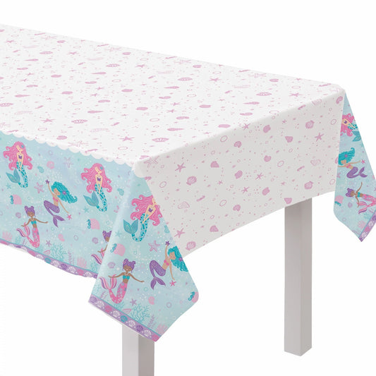 Shimmering Mermaids Plastic Table Cover