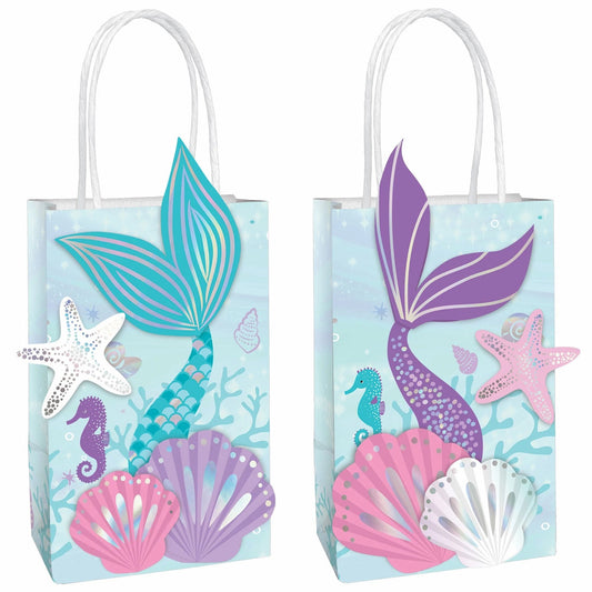 Shimmering Mermaids Create Your Own Kraft Bags