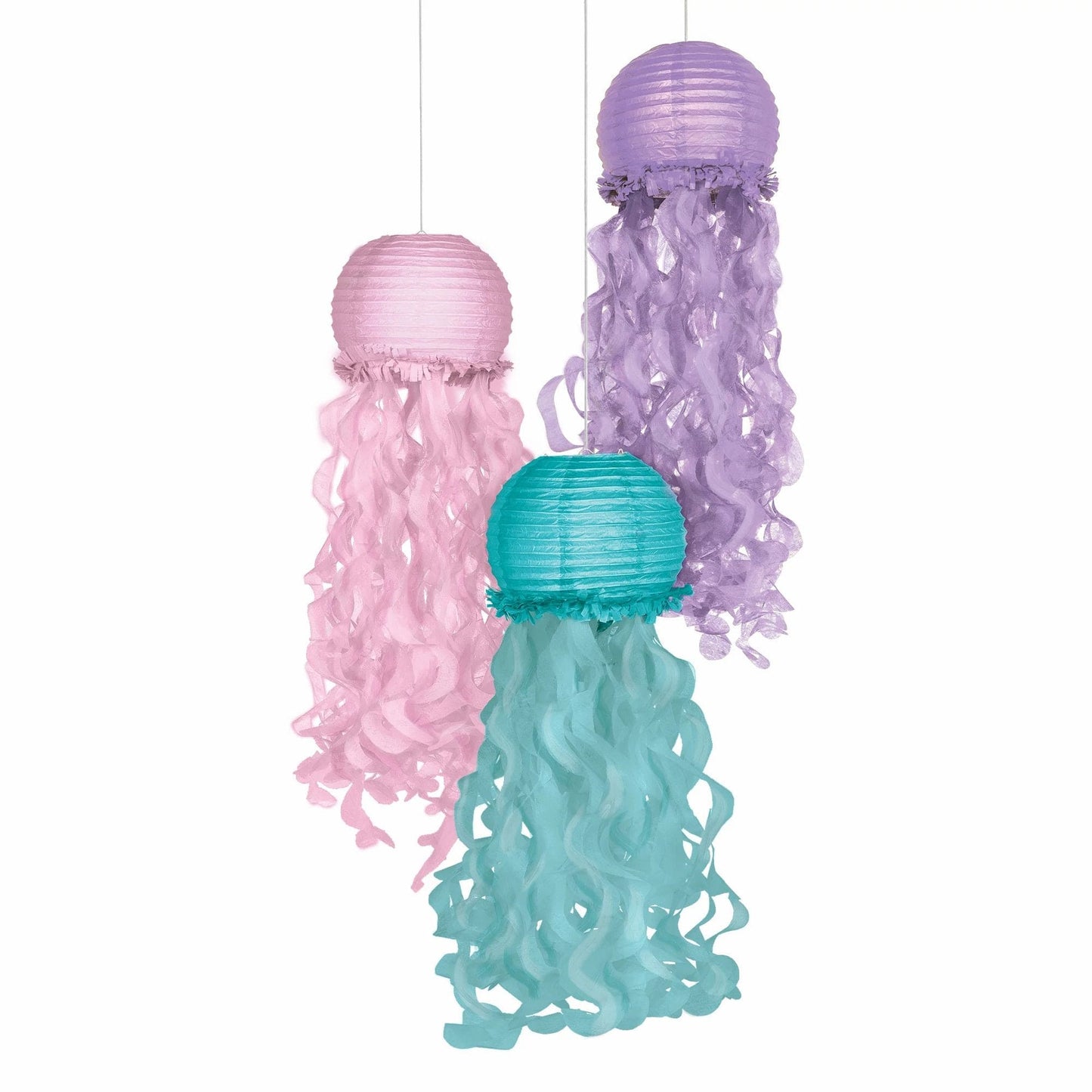 Shimmering Mermaids Jellyfish Lanterns 3 Ct