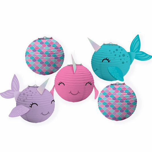 Shimmering Mermaids Mini Narwhal Lanterns