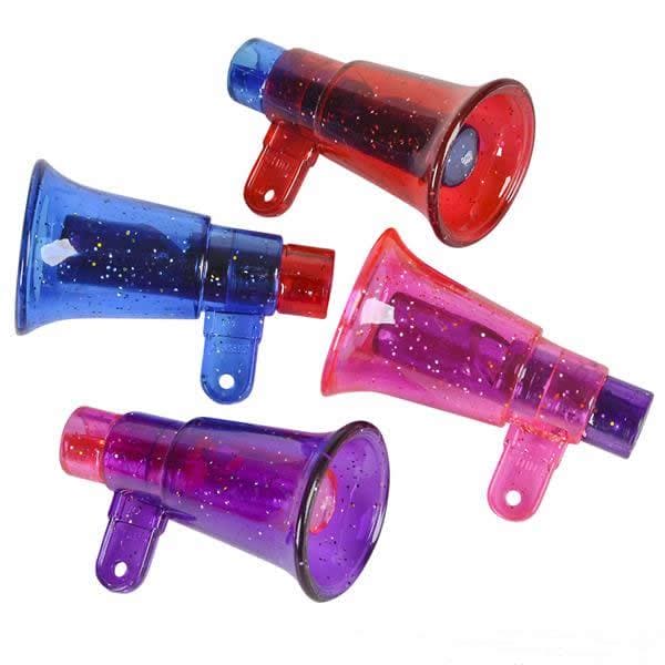 Glitter Megaphone Whistle
