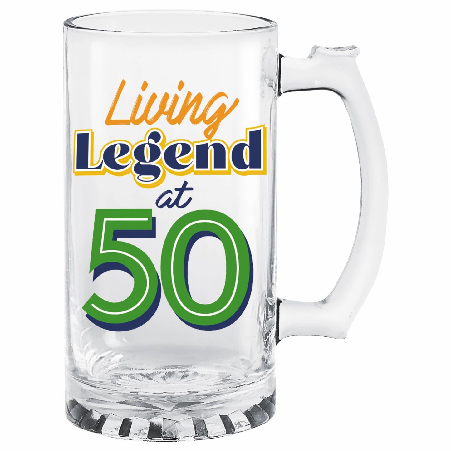 Tankard 50th Birthday 16oz Glass