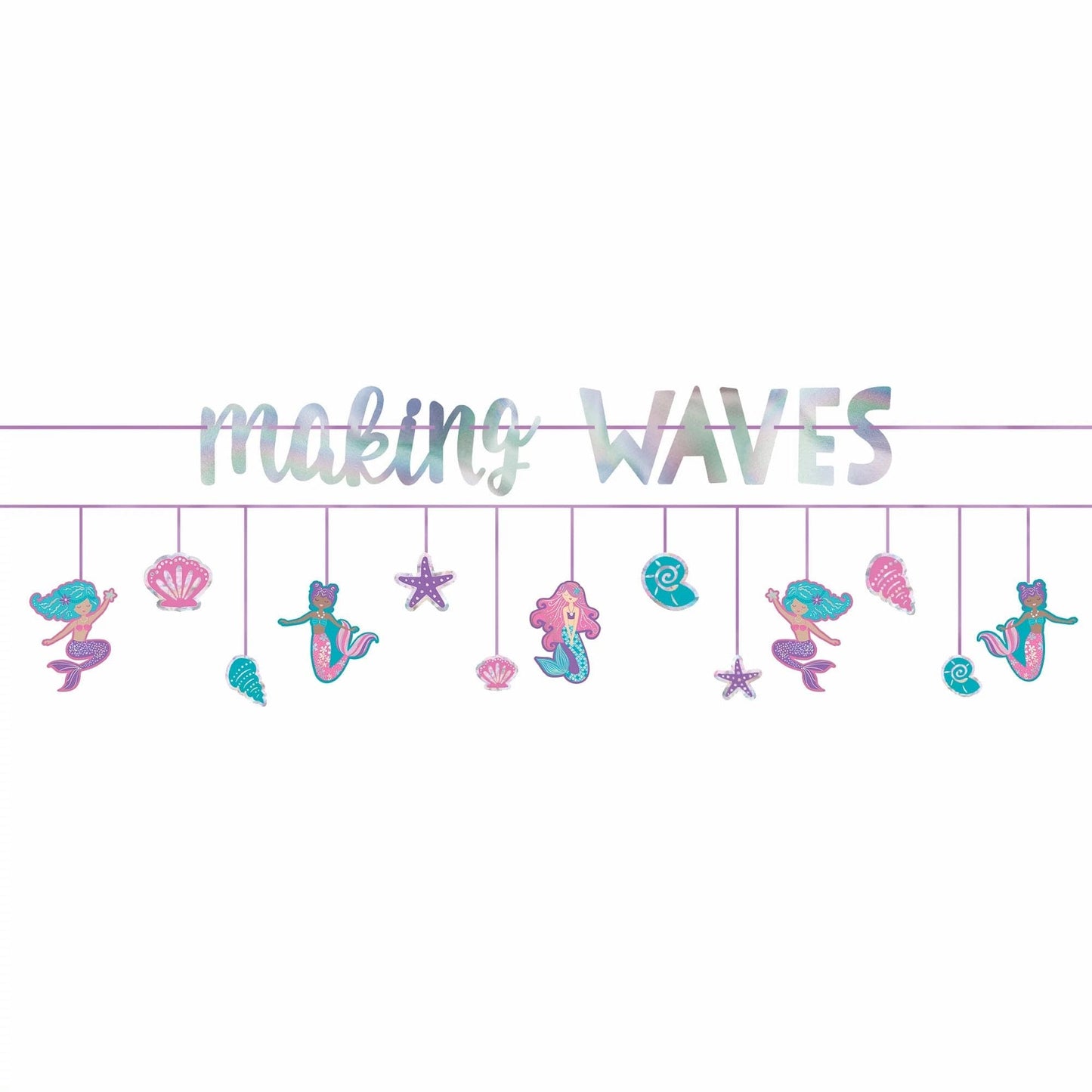 Shimmering Mermaid Banner Kit