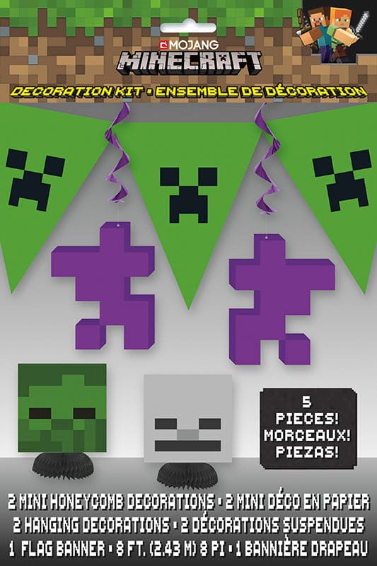 Minecraft Decoration Kit 5ct
