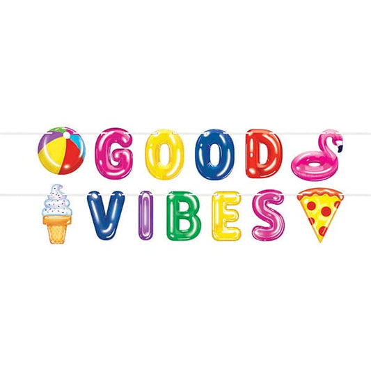 Pool Party Good Vibes Banners 2ct