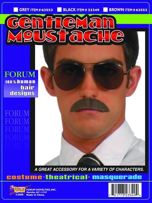 Gentleman Moustache Brown