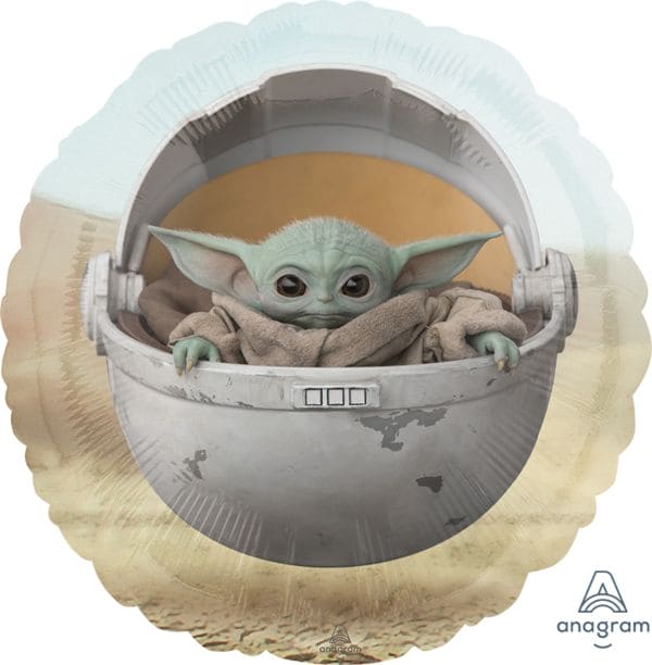 17" Star Wars The Mandalorian Baby Yoda Mylar Balloon