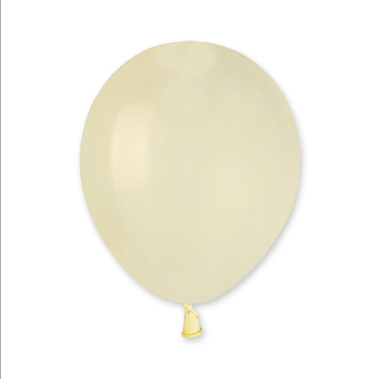 5" Latex Balloon Ivory (100)