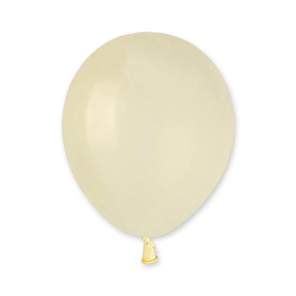 5in Standard Latex Balloons Ivory 100ct