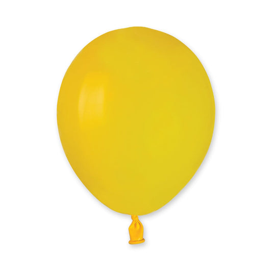 5" Latex Balloon Yellow (100)