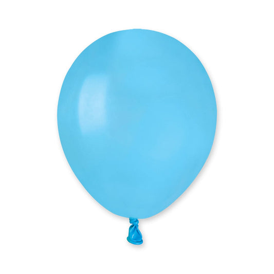 5in Latex Balloons Light Blue 100ct