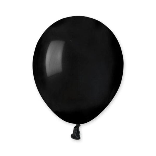 5" Latex Balloon Black (100)