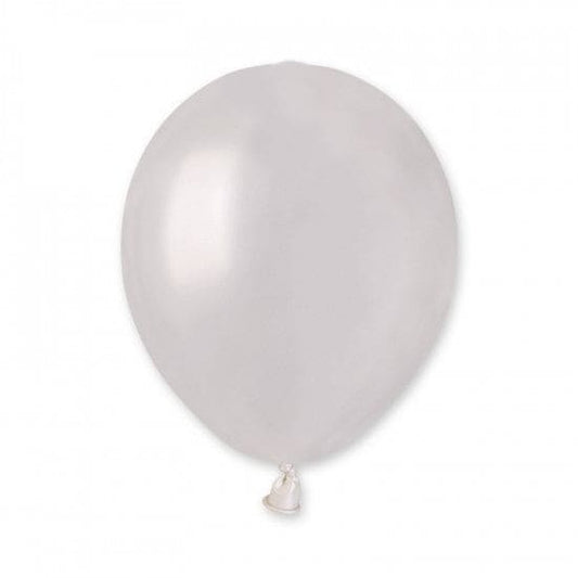 5in Metallic Latex Balloons Pearl  100ct