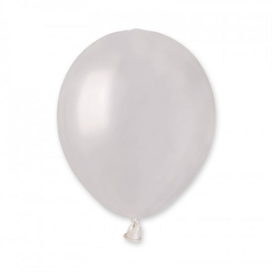 5" Latex Balloon Metallic Pearl (100)