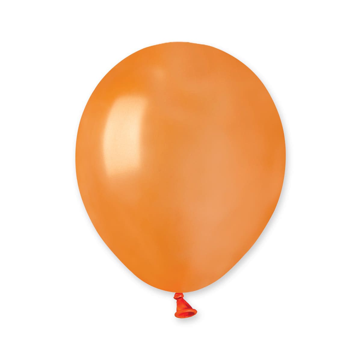 5" Latex Balloon Metallic Orange (100)