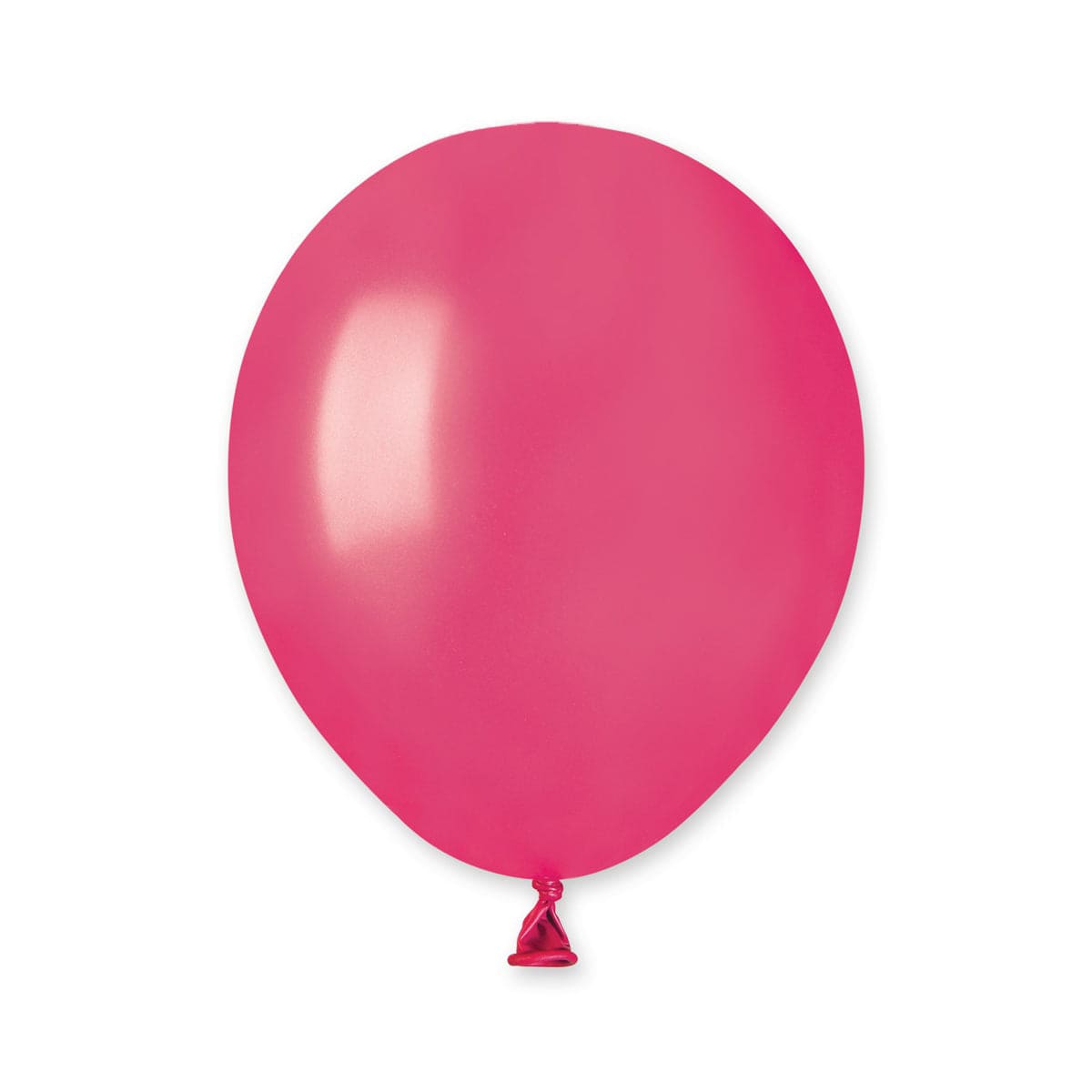 5in Metallic Latex Balloons Fuchsia 100ct