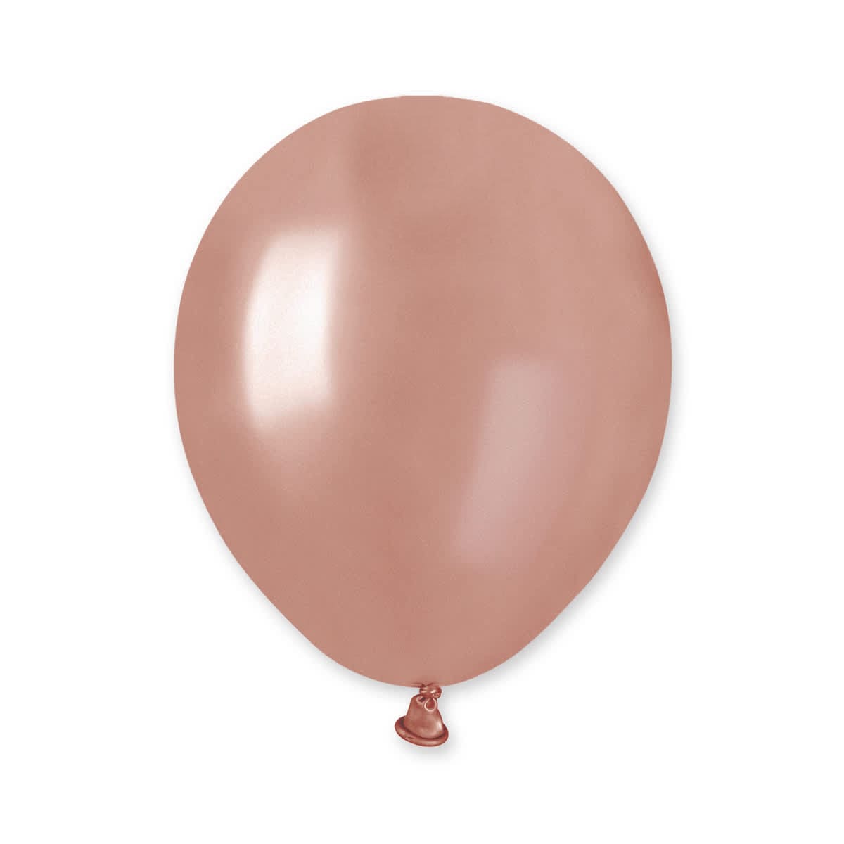 5in Metallic Latex Balloons Rose Gold 100ct