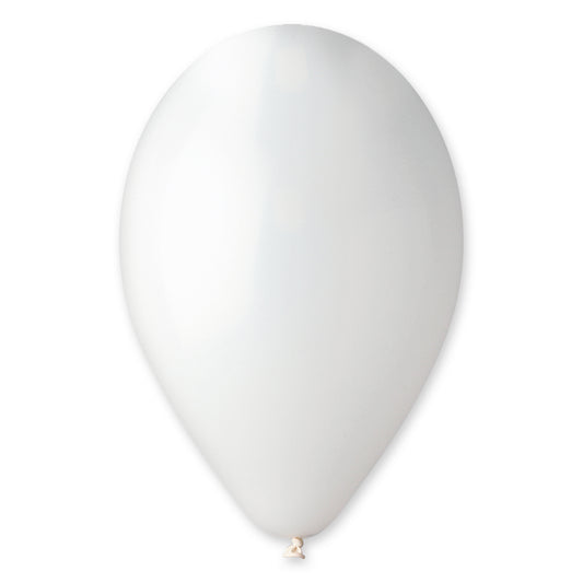 12" Latex Balloon White (50)