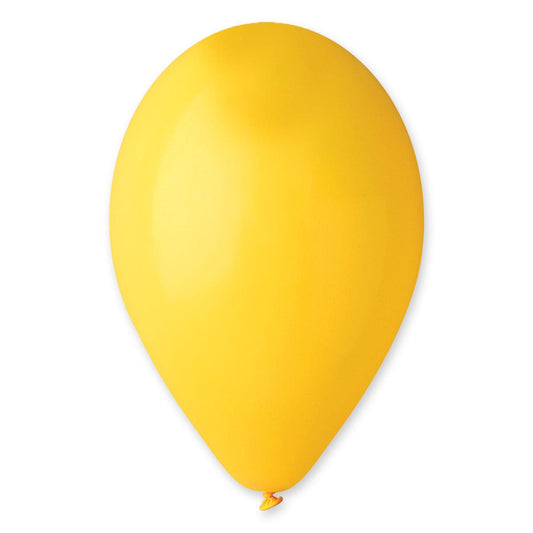 12" Latex Balloon Yellow (50)