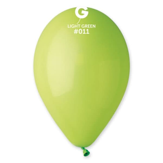12" Light Green Latex Balloon 50 ct