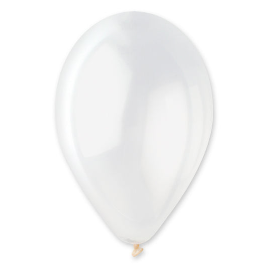 12" Latex Balloon Crystal Clear 50 ct