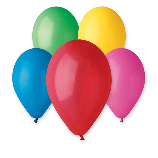 12" Latex Balloon Assorted (50)