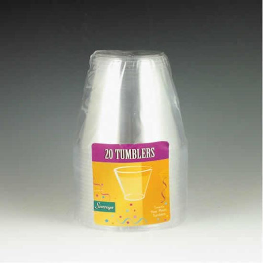 Clear Plastic Tumblers 9oz 20ct