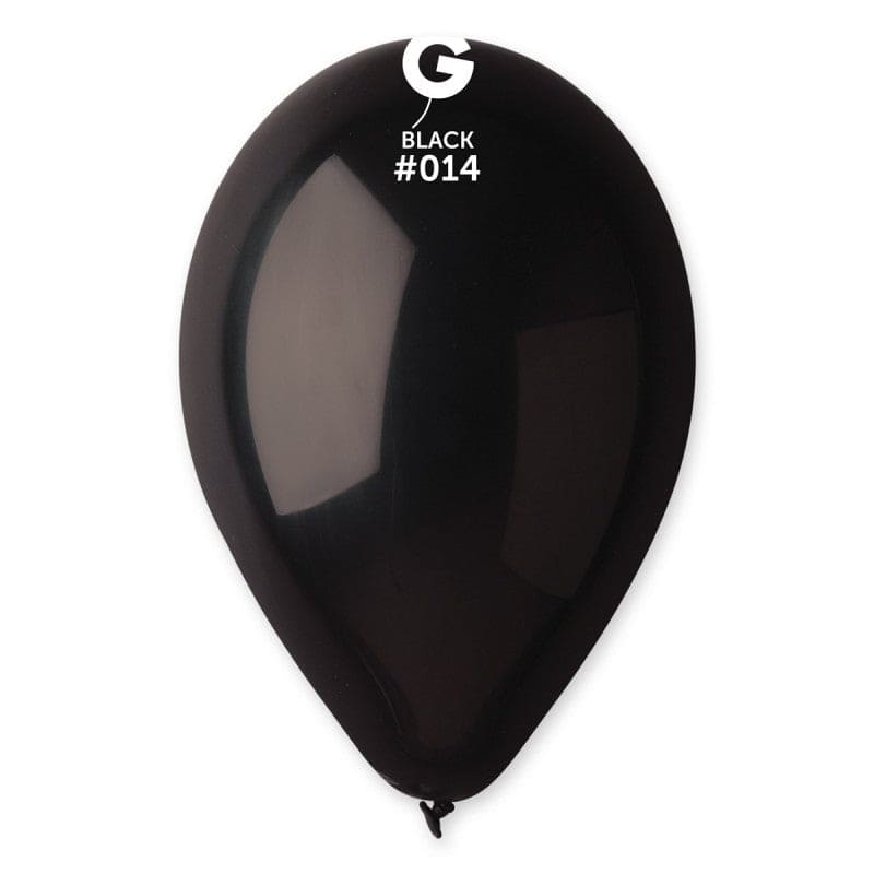 13" Latex Linking Balloon Black 50 ct